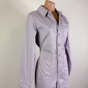 Lee Free People Workwear Union-Alls Coveralls Jumpsuit Pastel Lavender sz S NWT